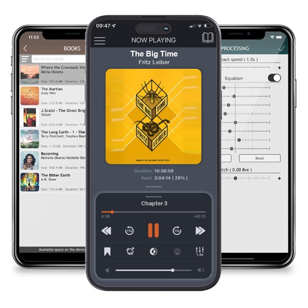Download fo free audiobook The Big Time by Fritz Leiber and listen anywhere on your iOS devices in the ListenBook app.
