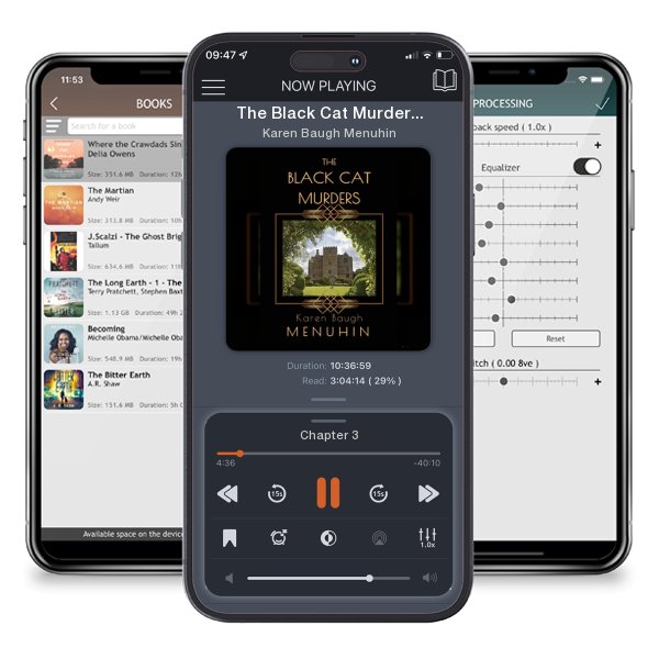 Download fo free audiobook The Black Cat Murders: A Cotswolds Country House Murder by Karen Baugh Menuhin and listen anywhere on your iOS devices in the ListenBook app.