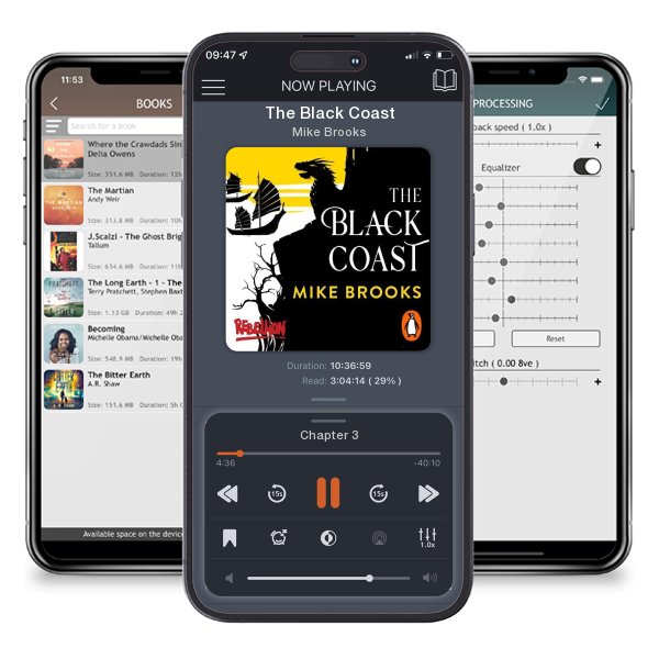 Download fo free audiobook The Black Coast by Mike Brooks and listen anywhere on your iOS devices in the ListenBook app.