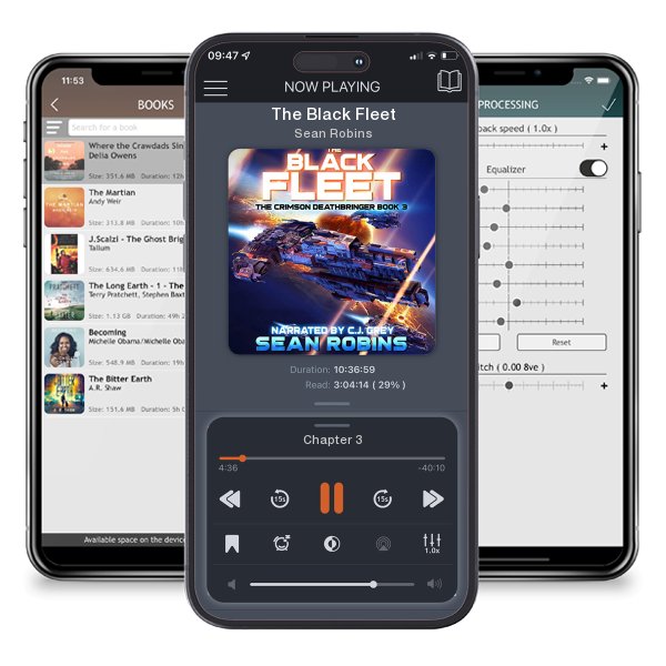 Download fo free audiobook The Black Fleet by Sean Robins and listen anywhere on your iOS devices in the ListenBook app.
