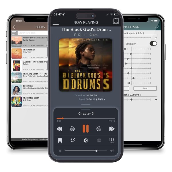 Download fo free audiobook The Black God's Drums by P. Djèlí Clark and listen anywhere on your iOS devices in the ListenBook app.