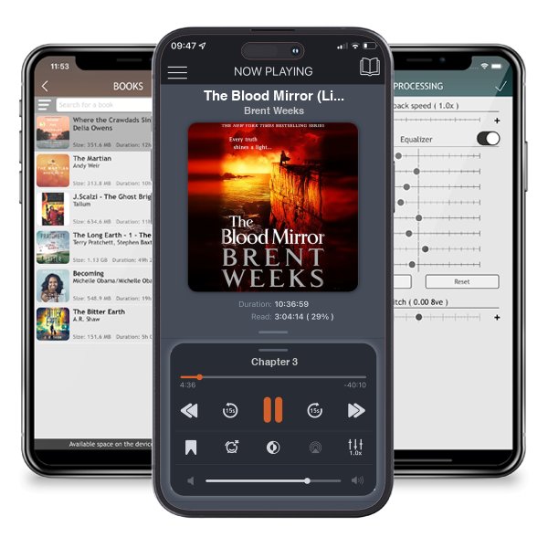 Download fo free audiobook The Blood Mirror (Lightbringer, #4) by Brent Weeks and listen anywhere on your iOS devices in the ListenBook app.