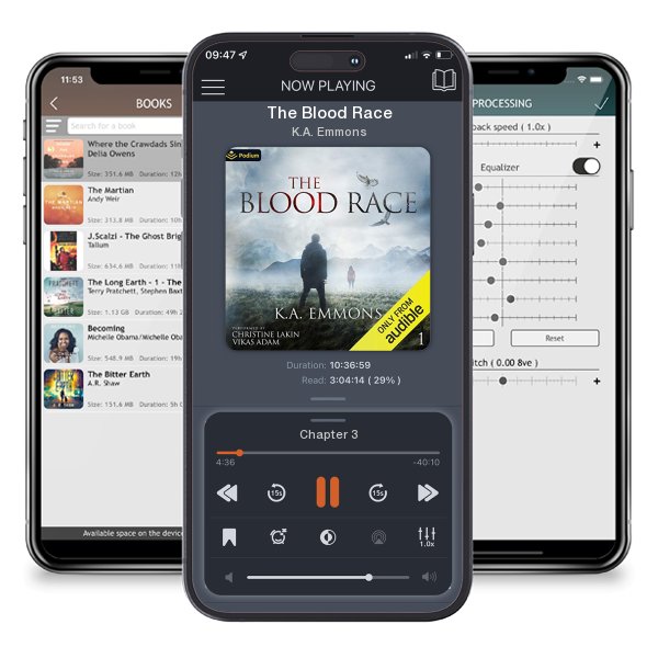 Download fo free audiobook The Blood Race by K.A. Emmons and listen anywhere on your iOS devices in the ListenBook app.