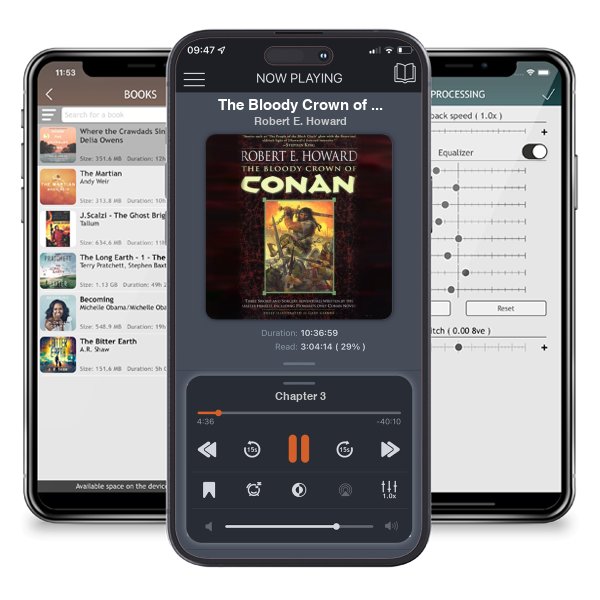 Download fo free audiobook The Bloody Crown of Conan (Conan the Cimmerian, #2) by Robert E. Howard and listen anywhere on your iOS devices in the ListenBook app.