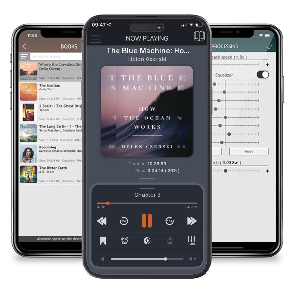 Download fo free audiobook The Blue Machine: How the Ocean Works by Helen Czerski and listen anywhere on your iOS devices in the ListenBook app.