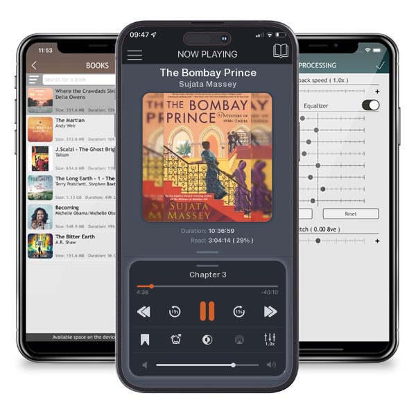 Download fo free audiobook The Bombay Prince by Sujata Massey and listen anywhere on your iOS devices in the ListenBook app.