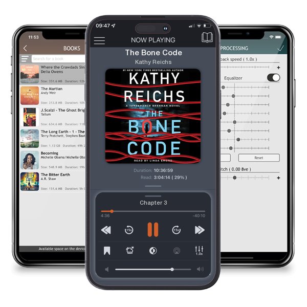 Download fo free audiobook The Bone Code by Kathy Reichs and listen anywhere on your iOS devices in the ListenBook app.