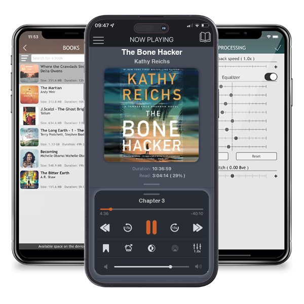 Download fo free audiobook The Bone Hacker by Kathy Reichs and listen anywhere on your iOS devices in the ListenBook app.