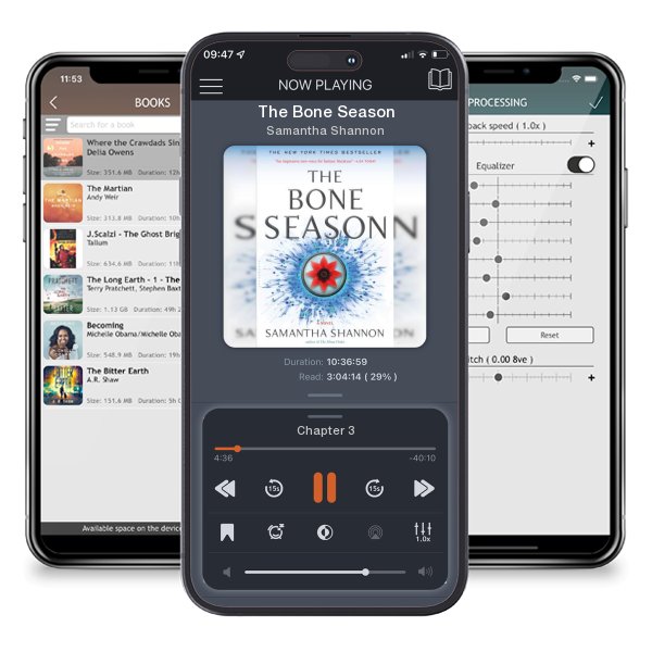 Download fo free audiobook The Bone Season by Samantha Shannon and listen anywhere on your iOS devices in the ListenBook app.
