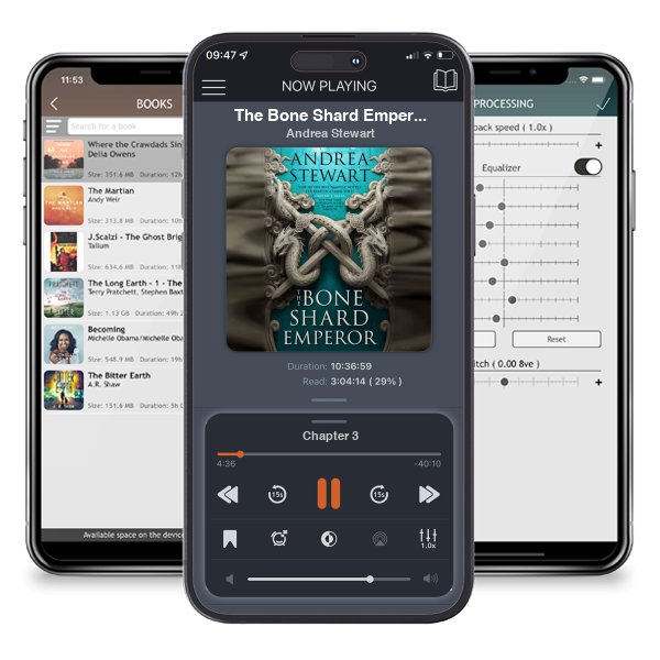 Download fo free audiobook The Bone Shard Emperor (The Drowning Empire, #2) by Andrea Stewart and listen anywhere on your iOS devices in the ListenBook app.