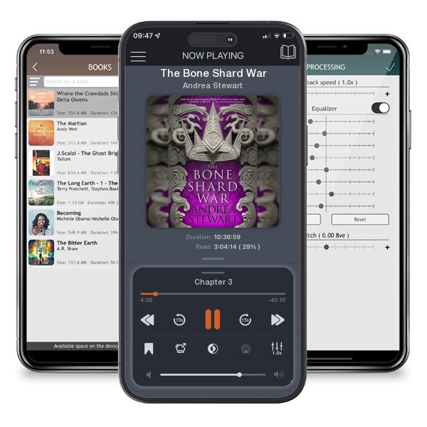 Download fo free audiobook The Bone Shard War by Andrea Stewart and listen anywhere on your iOS devices in the ListenBook app.
