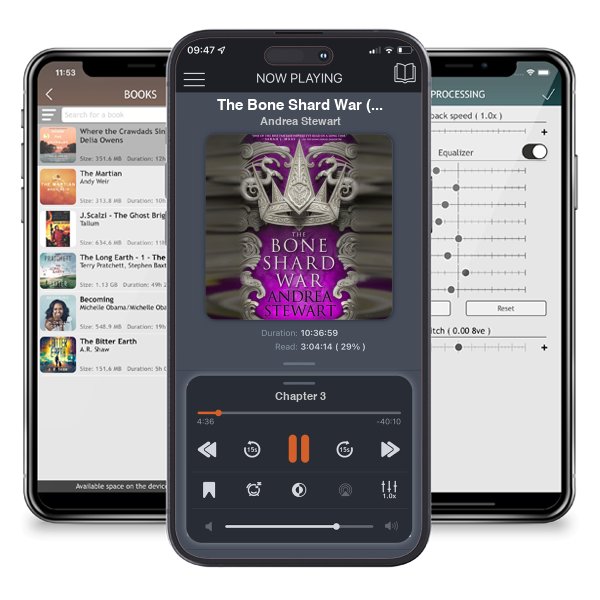 Download fo free audiobook The Bone Shard War (The Drowning Empire, #3) by Andrea Stewart and listen anywhere on your iOS devices in the ListenBook app.