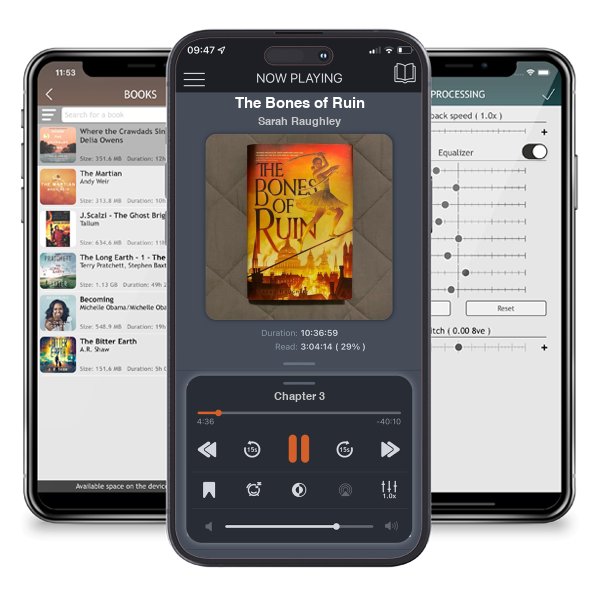 Download fo free audiobook The Bones of Ruin by Sarah Raughley and listen anywhere on your iOS devices in the ListenBook app.