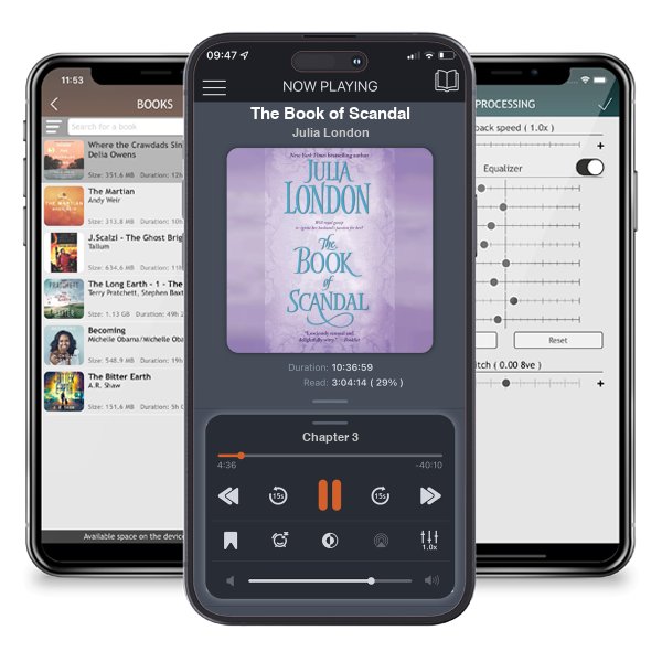 Download fo free audiobook The Book of Scandal by Julia London and listen anywhere on your iOS devices in the ListenBook app.