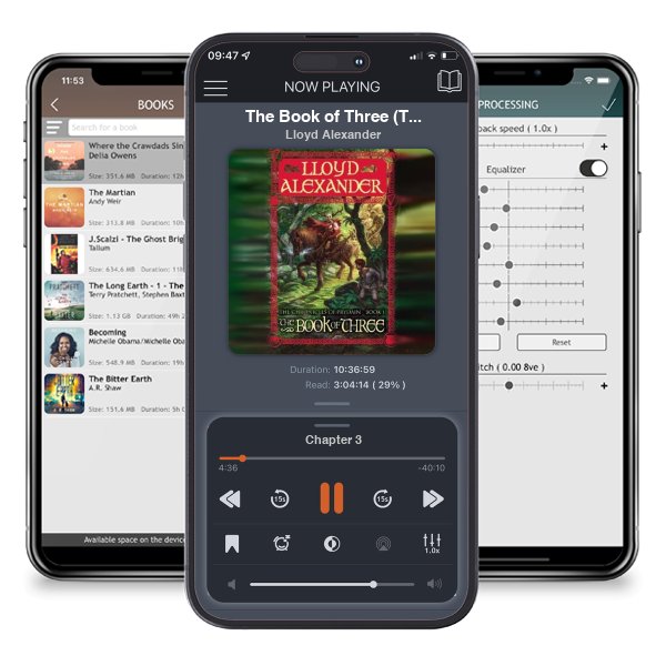 Download fo free audiobook The Book of Three (The Chronicles of Prydain, #1) by Lloyd Alexander and listen anywhere on your iOS devices in the ListenBook app.
