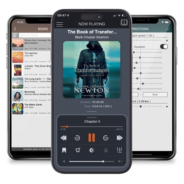 Download fo free audiobook The Book of Transformations (Legends of the Red Sun, #3) by Mark Charan Newton and listen anywhere on your iOS devices in the ListenBook app.