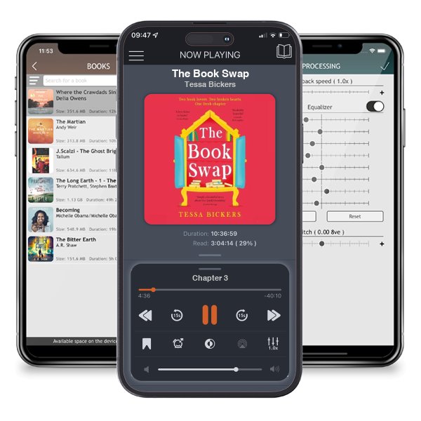 Download fo free audiobook The Book Swap by Tessa Bickers and listen anywhere on your iOS devices in the ListenBook app.
