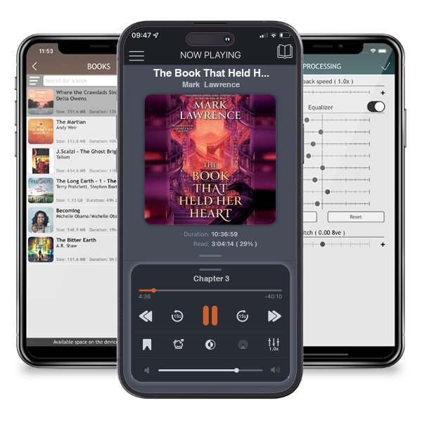 Download fo free audiobook The Book That Held Her Heart (The Library Trilogy, #3) by Mark Lawrence and listen anywhere on your iOS devices in the ListenBook app.