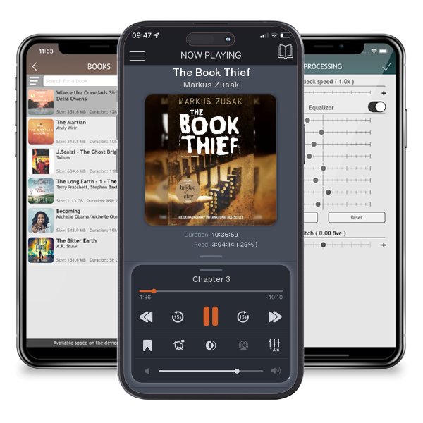 Download fo free audiobook The Book Thief by Markus Zusak and listen anywhere on your iOS devices in the ListenBook app.