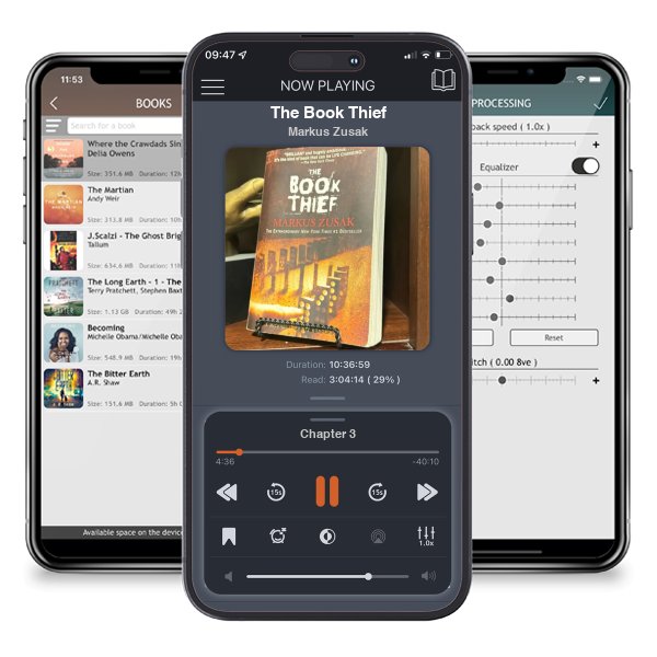 Download fo free audiobook The Book Thief by Markus Zusak and listen anywhere on your iOS devices in the ListenBook app.