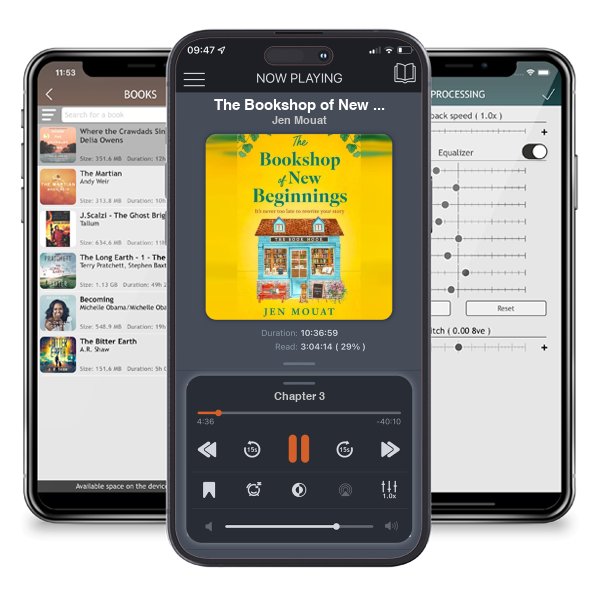 Download fo free audiobook The Bookshop of New Beginnings by Jen Mouat and listen anywhere on your iOS devices in the ListenBook app.