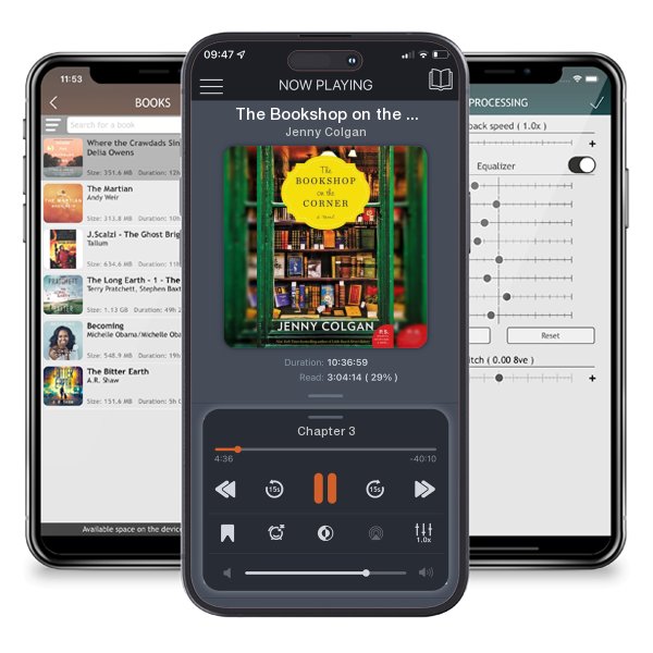 Download fo free audiobook The Bookshop on the Corner by Jenny Colgan and listen anywhere on your iOS devices in the ListenBook app.