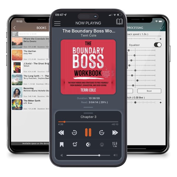Download fo free audiobook The Boundary Boss Workbook: The Right Words and Strategies to... by Terri Cole and listen anywhere on your iOS devices in the ListenBook app.