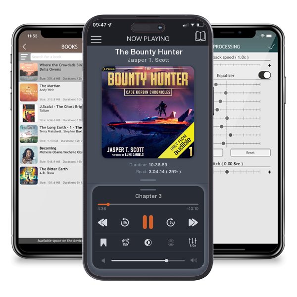 Download fo free audiobook The Bounty Hunter by Jasper T. Scott and listen anywhere on your iOS devices in the ListenBook app.