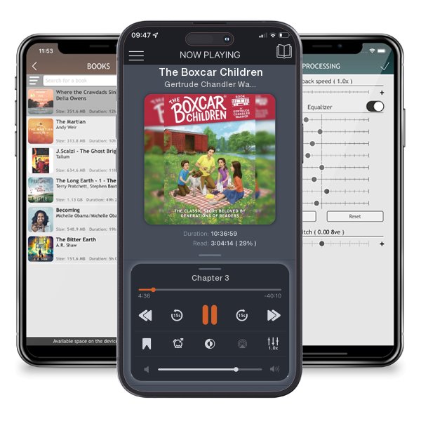 Download fo free audiobook The Boxcar Children by Gertrude Chandler Warner and L. Kate Deal and listen anywhere on your iOS devices in the ListenBook app.
