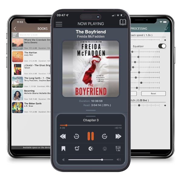 Download fo free audiobook The Boyfriend by Freida McFadden and listen anywhere on your iOS devices in the ListenBook app.