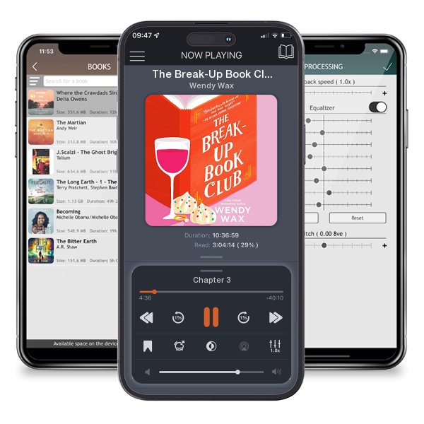 Download fo free audiobook The Break-Up Book Club by Wendy Wax and listen anywhere on your iOS devices in the ListenBook app.