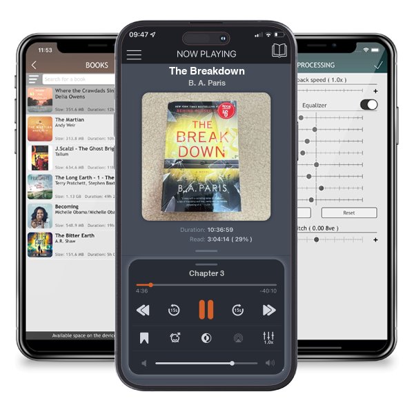 Download fo free audiobook The Breakdown by B. A. Paris and listen anywhere on your iOS devices in the ListenBook app.