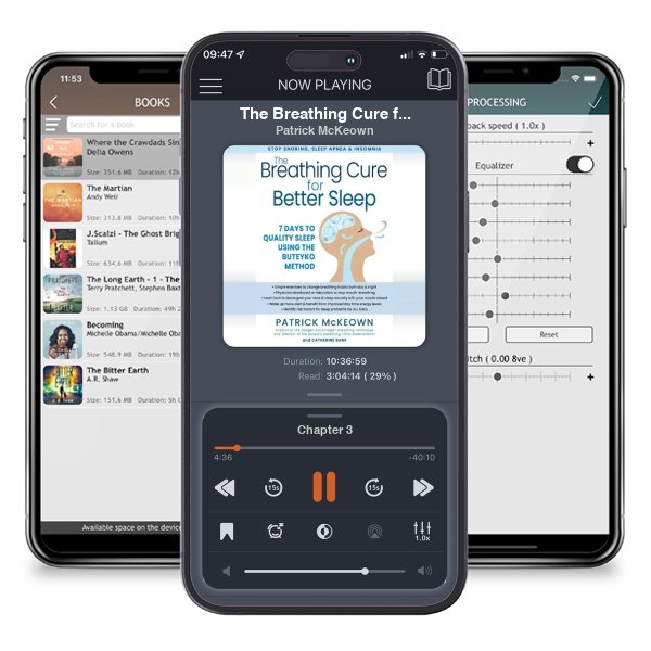Download fo free audiobook The Breathing Cure for Sleep Using the Buteyko Method: Stop Snoring, Sleep Apnea, and Insomnia in Seven Days for All Ages by Patrick McKeown and listen anywhere on your iOS devices in the ListenBook app.