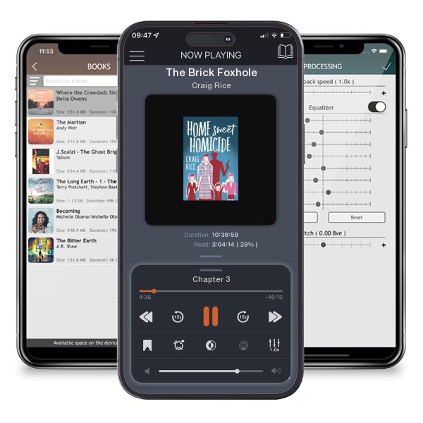 Download fo free audiobook The Brick Foxhole by Craig Rice and listen anywhere on your iOS devices in the ListenBook app.