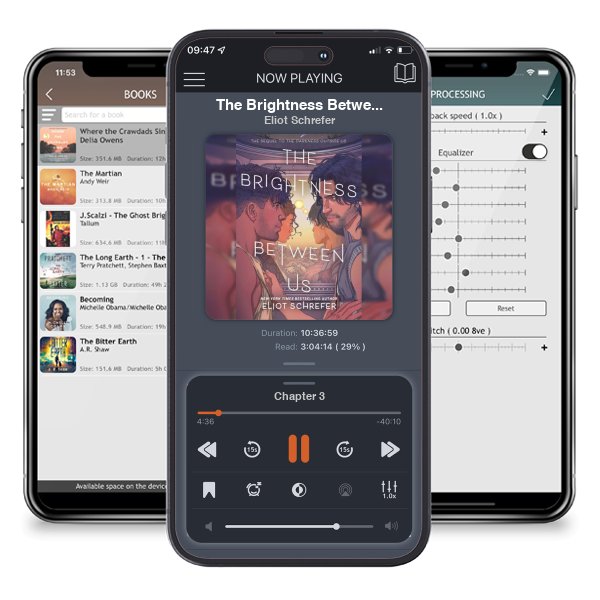 Download fo free audiobook The Brightness Between Us by Eliot Schrefer and listen anywhere on your iOS devices in the ListenBook app.