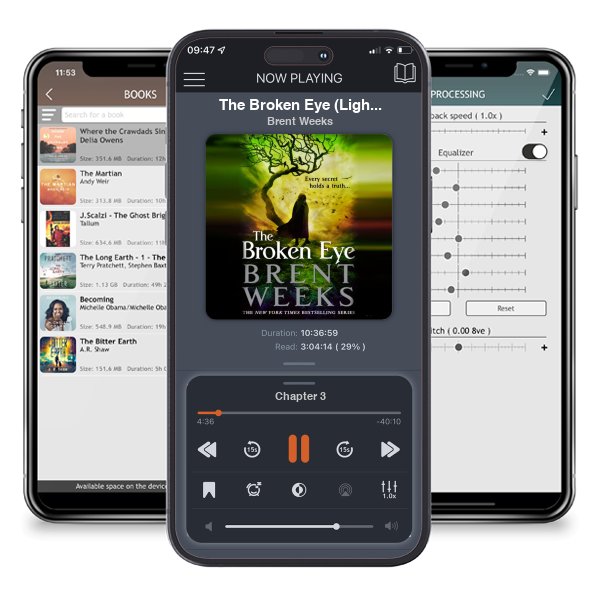Download fo free audiobook The Broken Eye (Lightbringer, #3) by Brent Weeks and listen anywhere on your iOS devices in the ListenBook app.