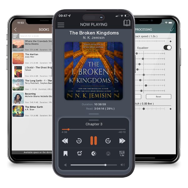 Download fo free audiobook The Broken Kingdoms by N. K. Jemisin and listen anywhere on your iOS devices in the ListenBook app.