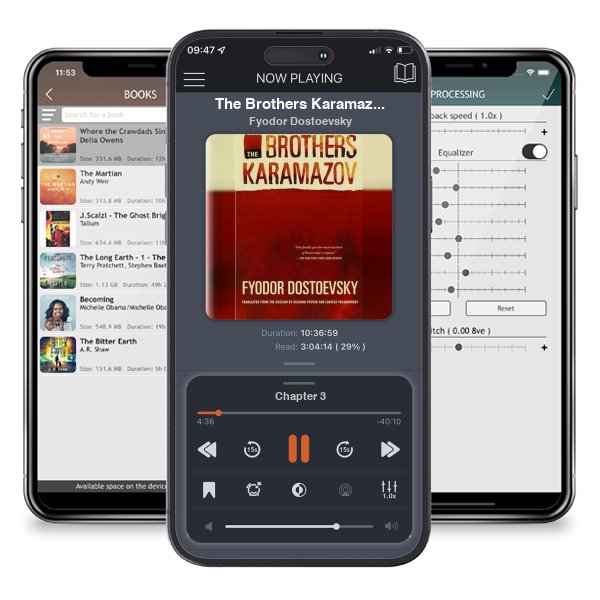 Download fo free audiobook The Brothers Karamazov by Fyodor Dostoevsky and listen anywhere on your iOS devices in the ListenBook app.