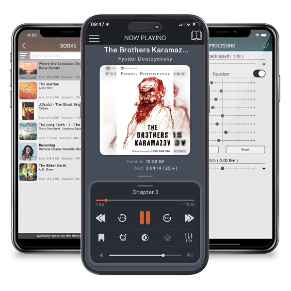 Download fo free audiobook The Brothers Karamazov by Fyodor Dostoyevsky and listen anywhere on your iOS devices in the ListenBook app.