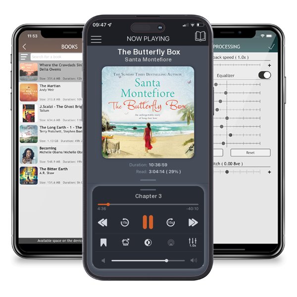 Download fo free audiobook The Butterfly Box by Santa Montefiore and listen anywhere on your iOS devices in the ListenBook app.