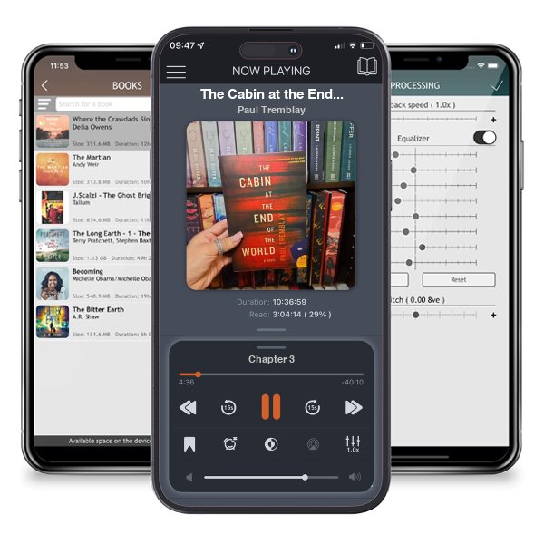 Download fo free audiobook The Cabin at the End of the World by Paul Tremblay and listen anywhere on your iOS devices in the ListenBook app.