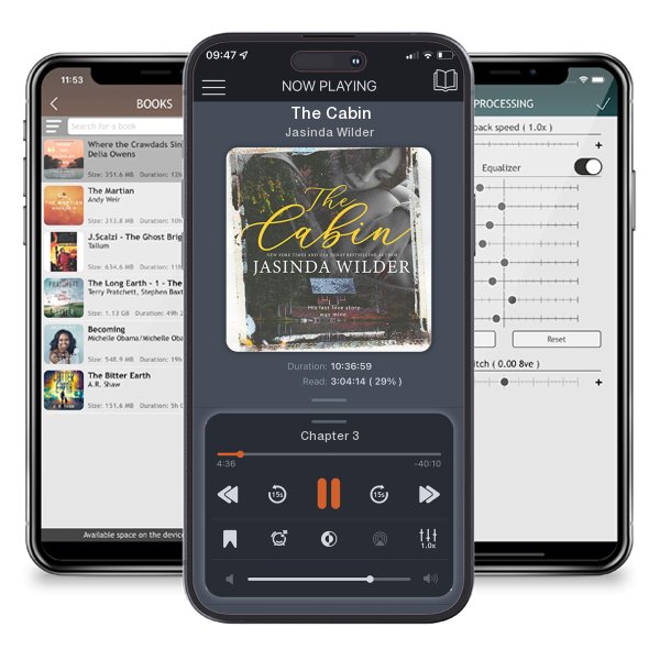 Download fo free audiobook The Cabin by Jasinda Wilder and listen anywhere on your iOS devices in the ListenBook app.