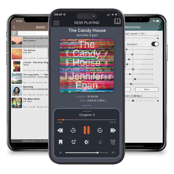 Download fo free audiobook The Candy House by Jennifer Egan and listen anywhere on your iOS devices in the ListenBook app.