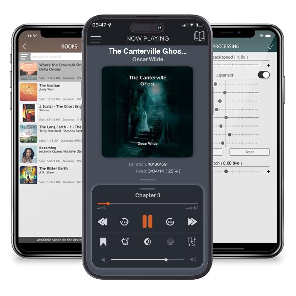 Download fo free audiobook The Canterville Ghost by Oscar Wilde and listen anywhere on your iOS devices in the ListenBook app.