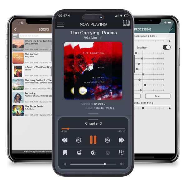 Download fo free audiobook The Carrying: Poems by Ada Limón and listen anywhere on your iOS devices in the ListenBook app.