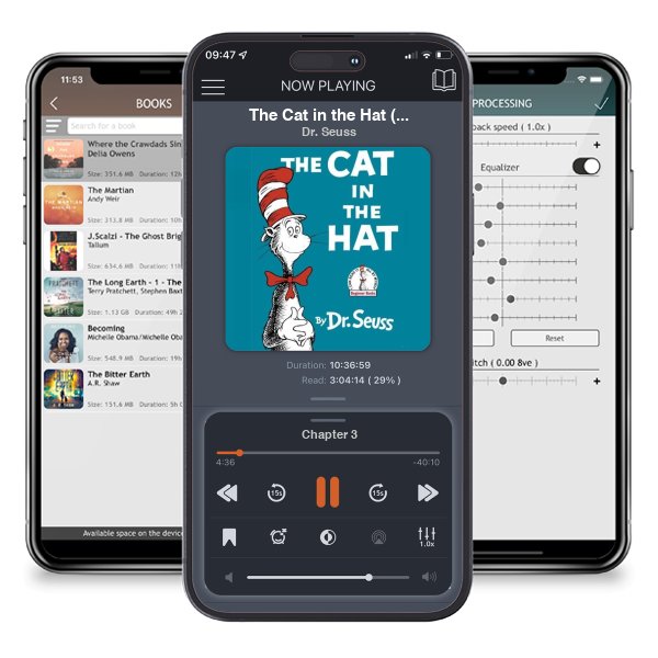 Download fo free audiobook The Cat in the Hat (Cat in the Hat, #1) by Dr. Seuss and listen anywhere on your iOS devices in the ListenBook app.