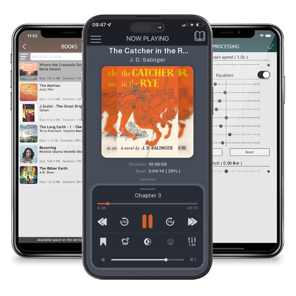 Download fo free audiobook The Catcher in the Rye by J. D. Salinger and listen anywhere on your iOS devices in the ListenBook app.