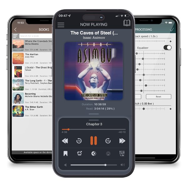 Download fo free audiobook The Caves of Steel (Robot, #1) by Isaac Asimov and listen anywhere on your iOS devices in the ListenBook app.