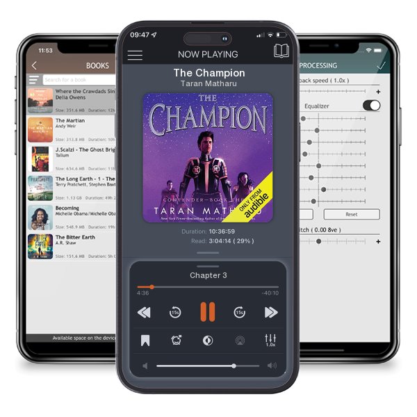 Download fo free audiobook The Champion by Taran Matharu and listen anywhere on your iOS devices in the ListenBook app.