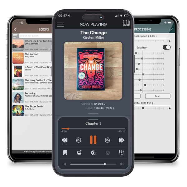 Download fo free audiobook The Change by Kirsten Miller and listen anywhere on your iOS devices in the ListenBook app.